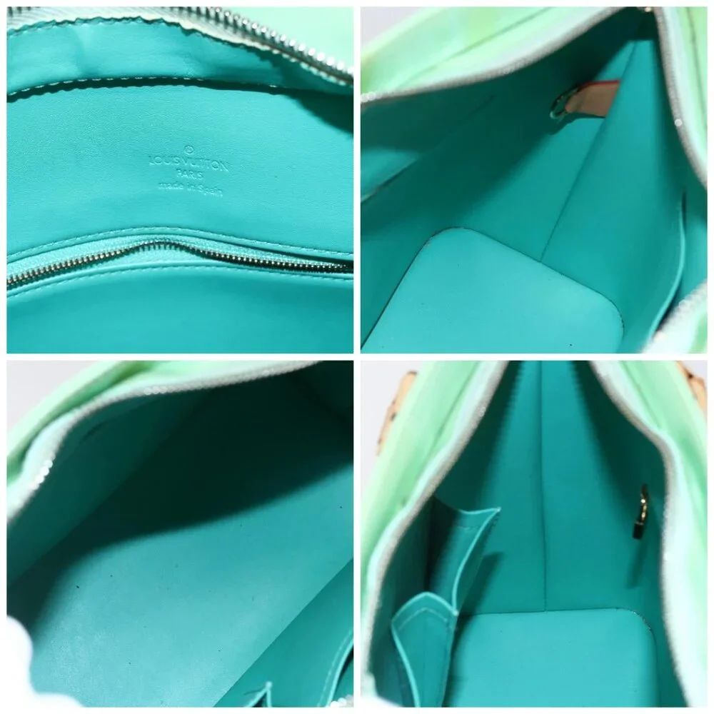 LOUIS VUITTON Monogram Vernis Houston Hand Bag Peppermint - Picture 14 of 15